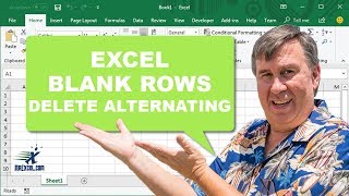 remove alternate blank rows in excel for mac
